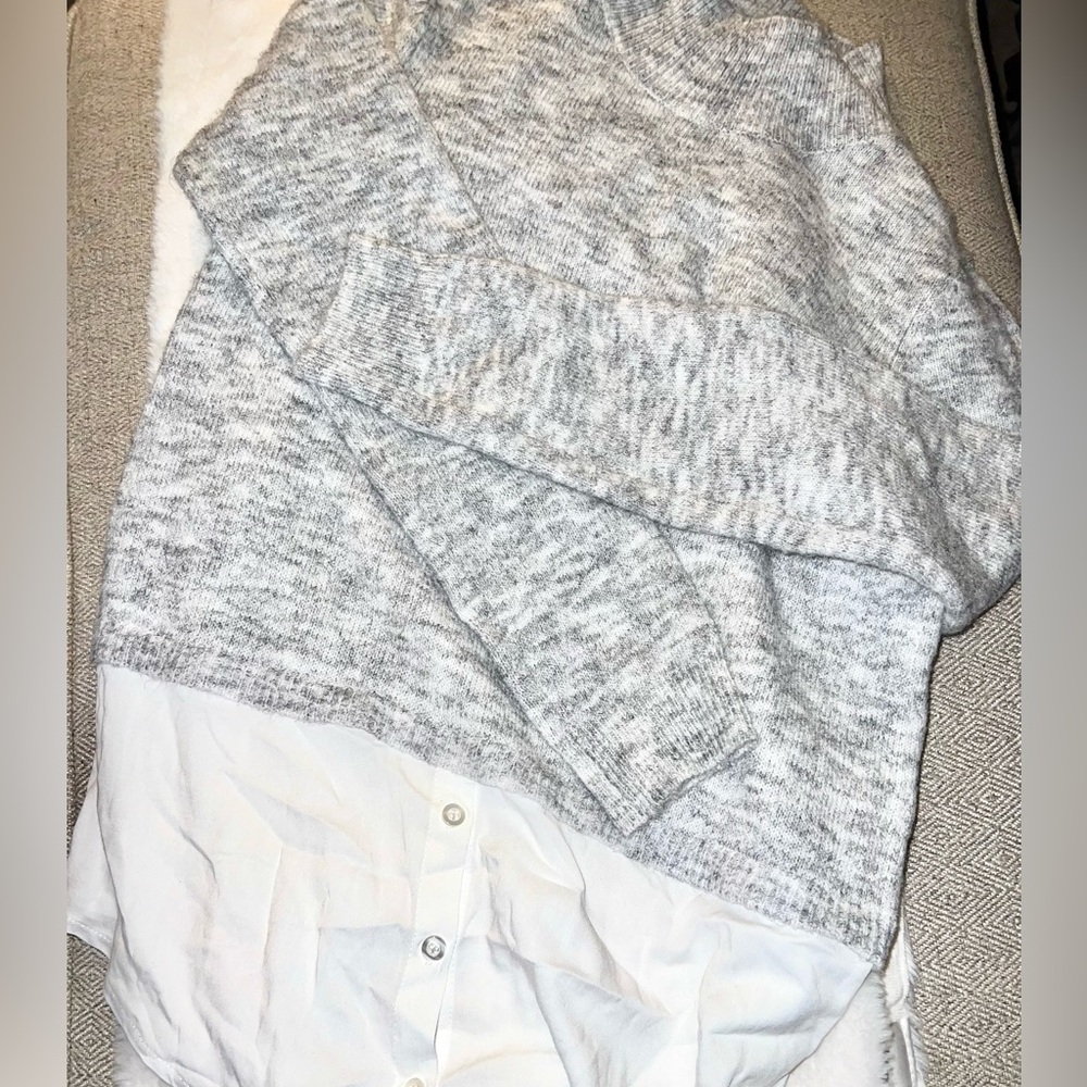 Grey turtle neck sweater